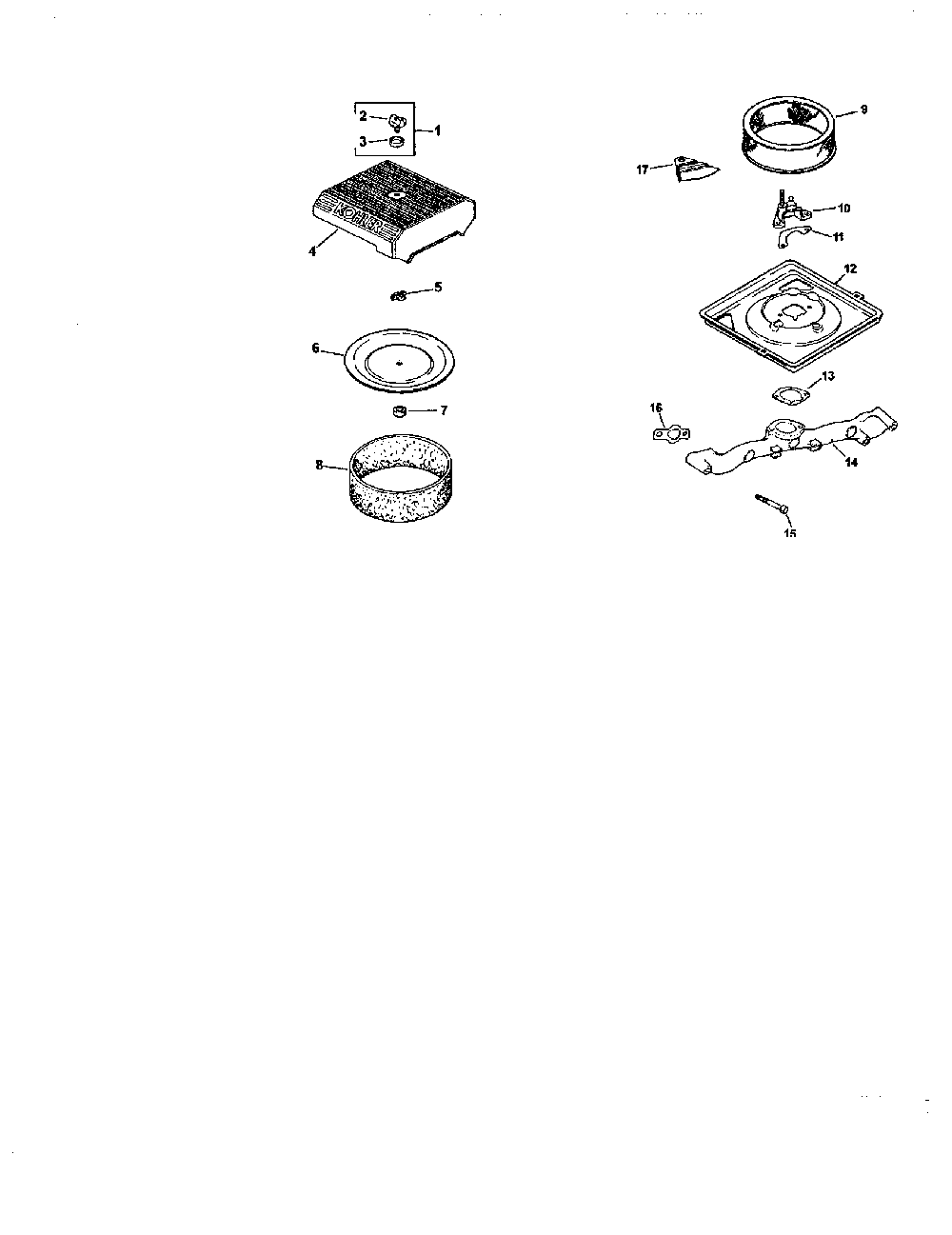 Air intake Diagram and Parts List for CV740S-0005  Kohler Engine