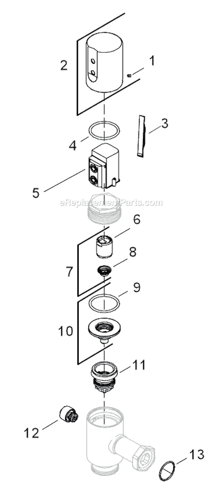 Page A Diagram and Parts List for K-10959  Kohler 