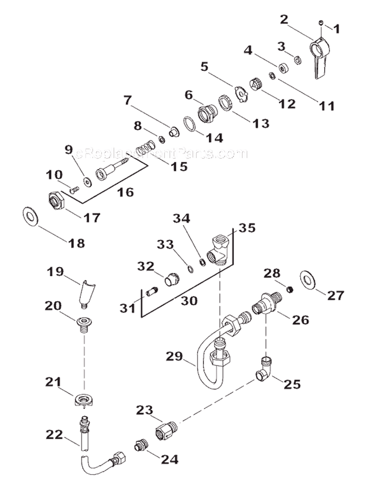 Page B Diagram and Parts List for K-5264  Kohler 
