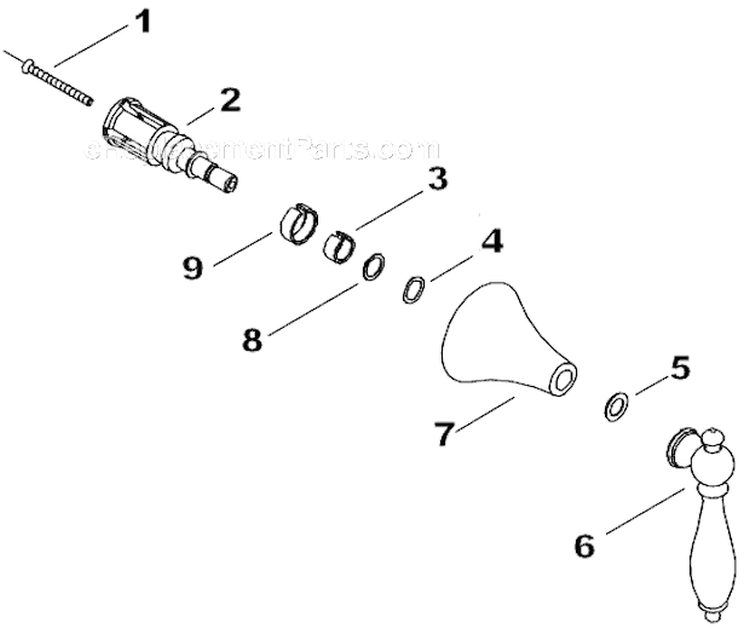 Page A Diagram and Parts List for K-T10302-4P  Kohler 