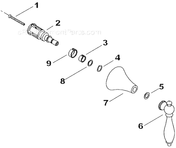 Page A Diagram and Parts List for K-T10303-4F  Kohler 