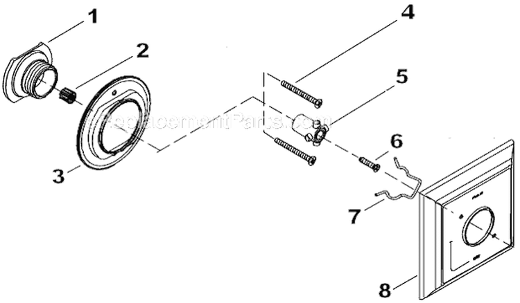 Page B Diagram and Parts List for K-T10423-4S  Kohler 