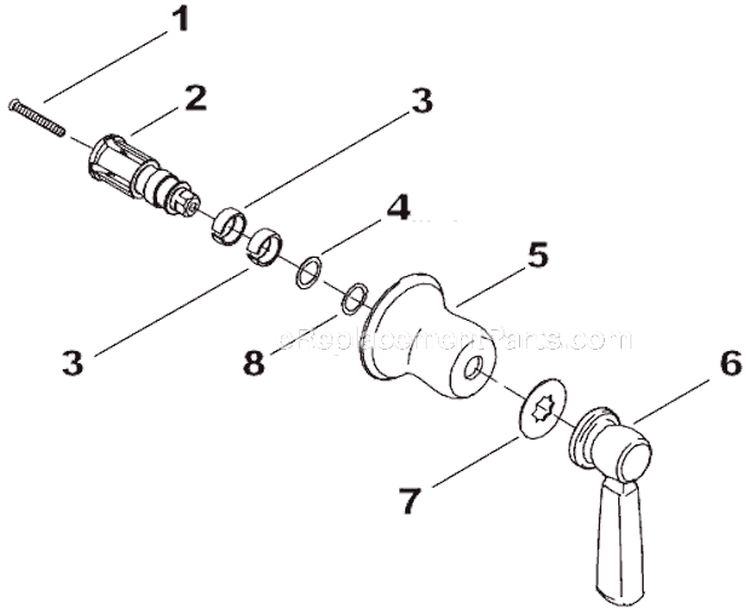 Page A Diagram and Parts List for K-T10594-4  Kohler 
