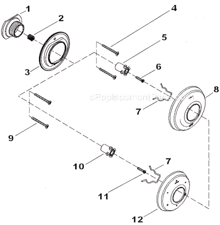 Page B Diagram and Parts List for K-T10596-4  Kohler 