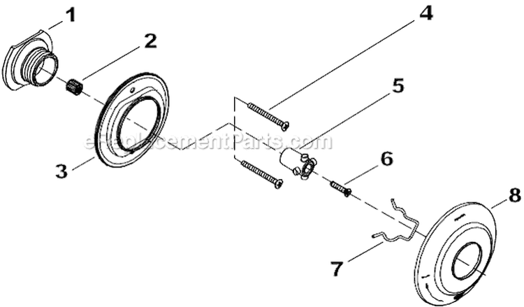 Page B Diagram and Parts List for K-T10681-4  Kohler 