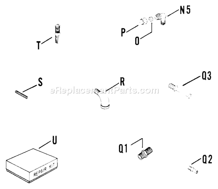 Page Q Diagram and Parts List for K141-29169  Kohler Engine