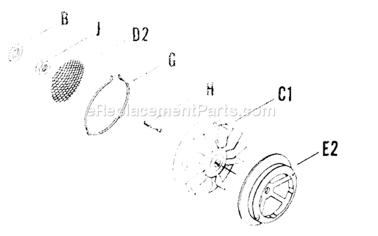 Page N Diagram and Parts List for K141-29161  Kohler Engine