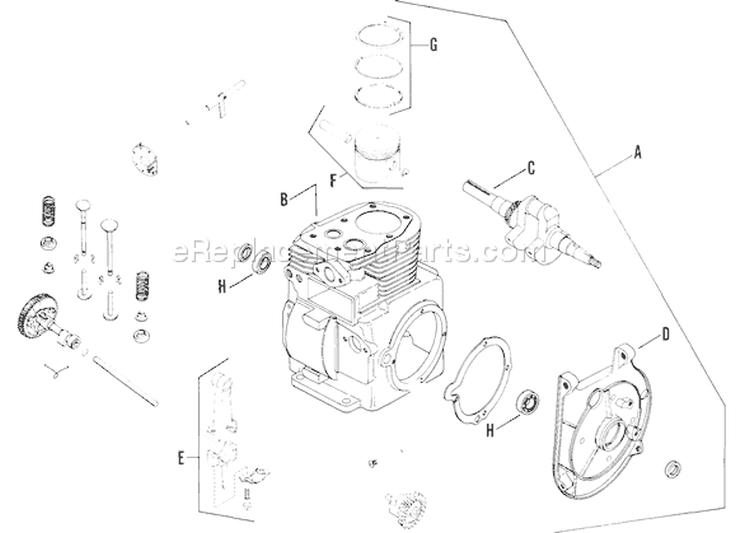 Page AA Diagram and Parts List for K141-29161  Kohler Engine
