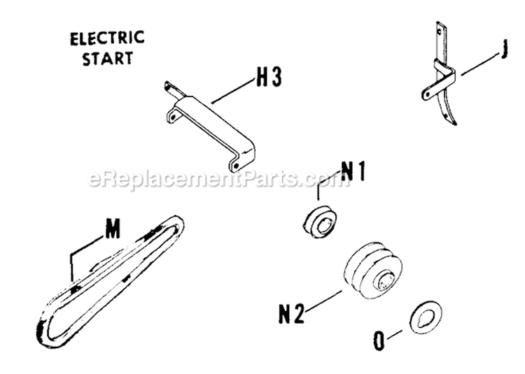 Page N Diagram and Parts List for K161-28659  Kohler Engine