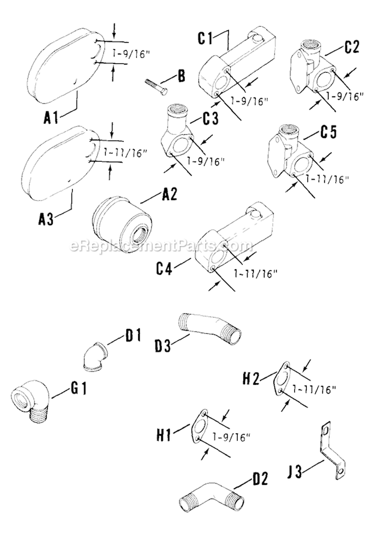 Page L Diagram and Parts List for K161-28660  Kohler Engine