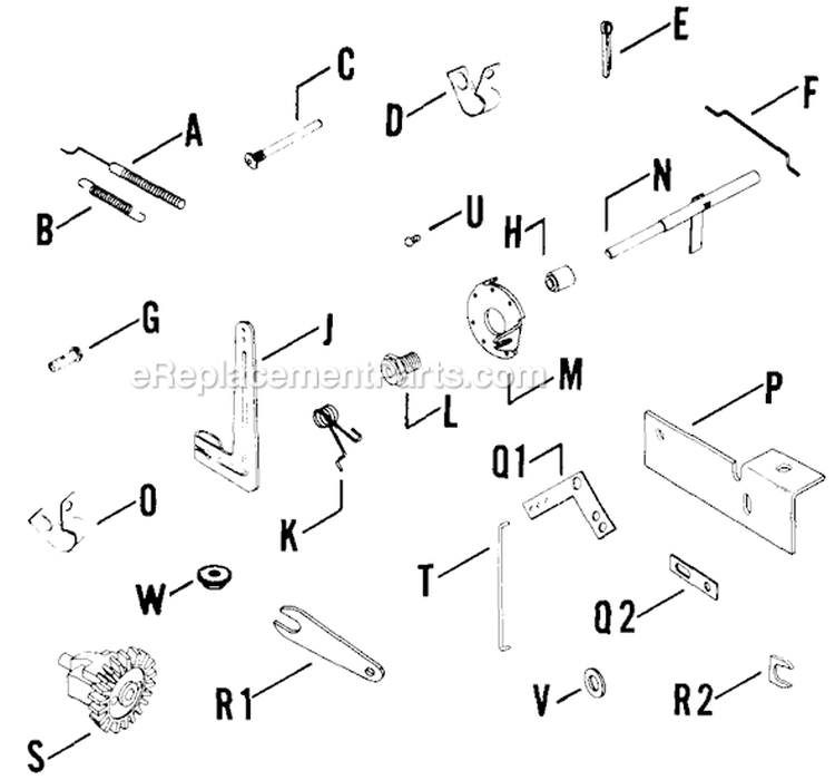Page S Diagram and Parts List for K161-28661  Kohler Engine