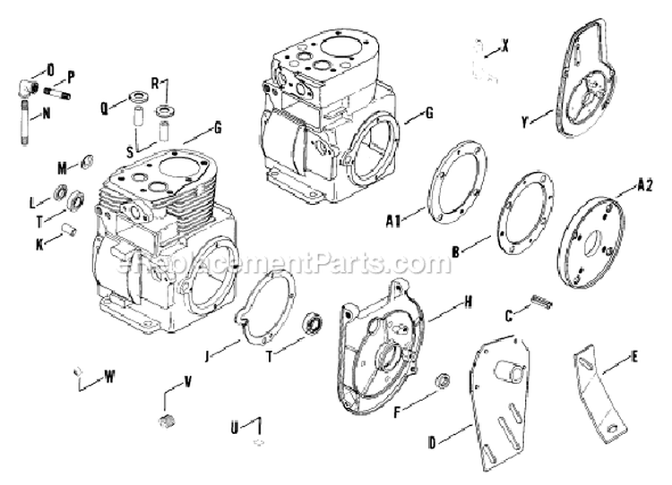 Page J Diagram and Parts List for K161-41202F  Kohler Generator