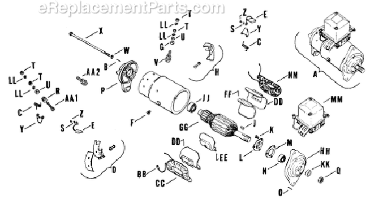 Page O Diagram and Parts List for K161-41202F  Kohler Generator