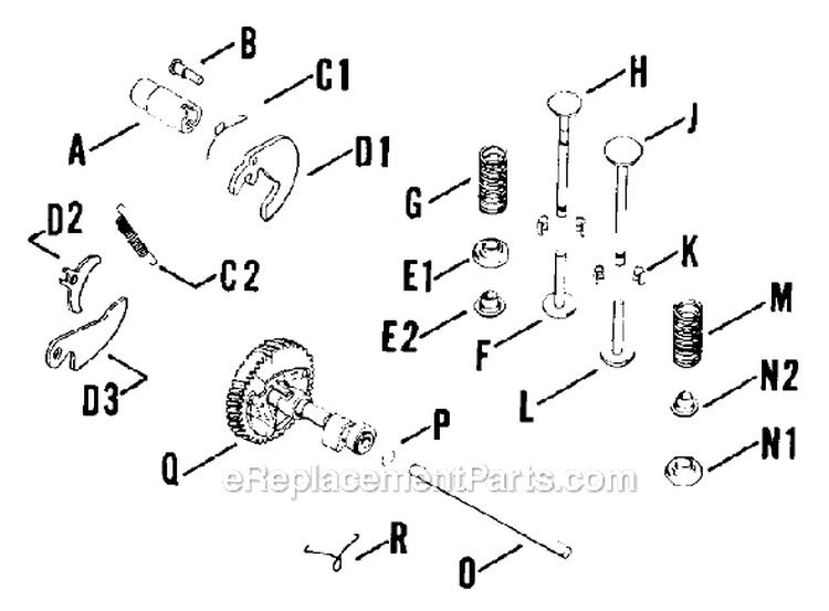 Page D Diagram and Parts List for K161-42389G  Kohler Generator