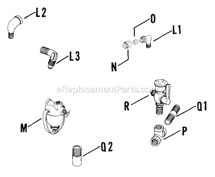 Page E Diagram and Parts List for K161-281060  Kohler Engine