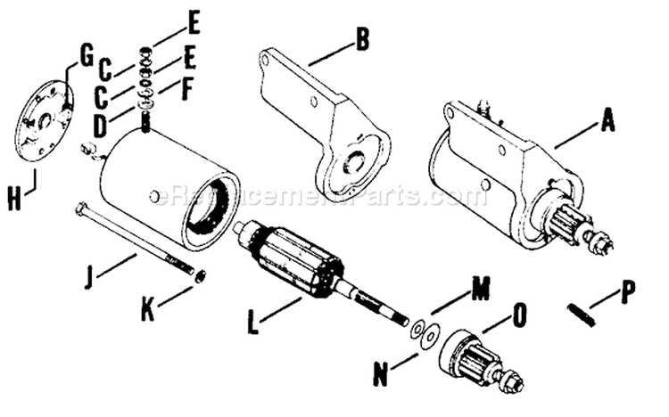 Page L Diagram and Parts List for K161-281138  Kohler Engine