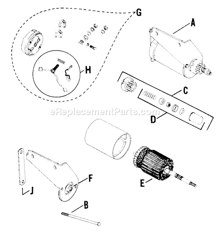 Page M Diagram and Parts List for K161-281138  Kohler Engine