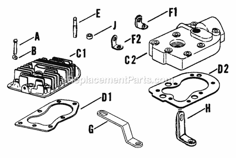 Page K Diagram and Parts List for K161-281060  Kohler Engine