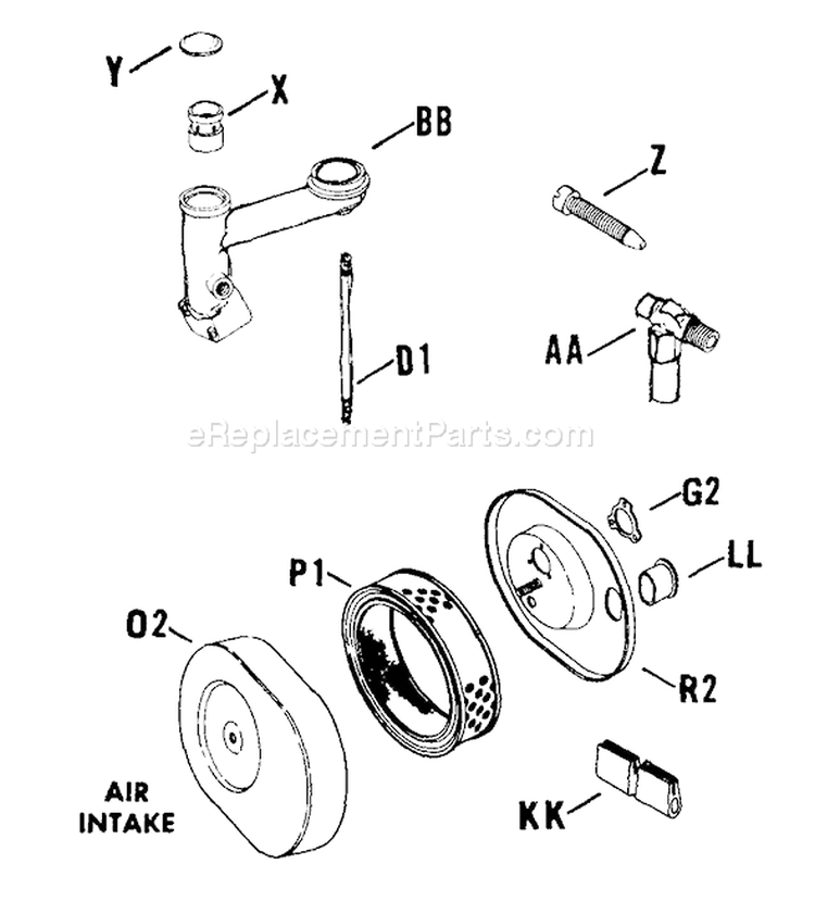 Page B Diagram and Parts List for K161-41236H  Kohler Generator