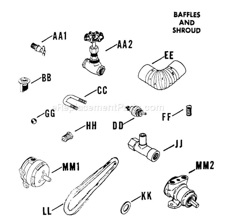 Page C Diagram and Parts List for K161-42514H  Kohler Generator