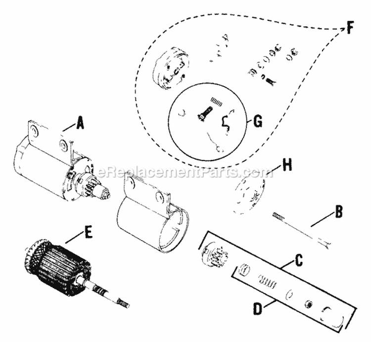 Page O Diagram and Parts List for K161-42619H  Kohler Engine