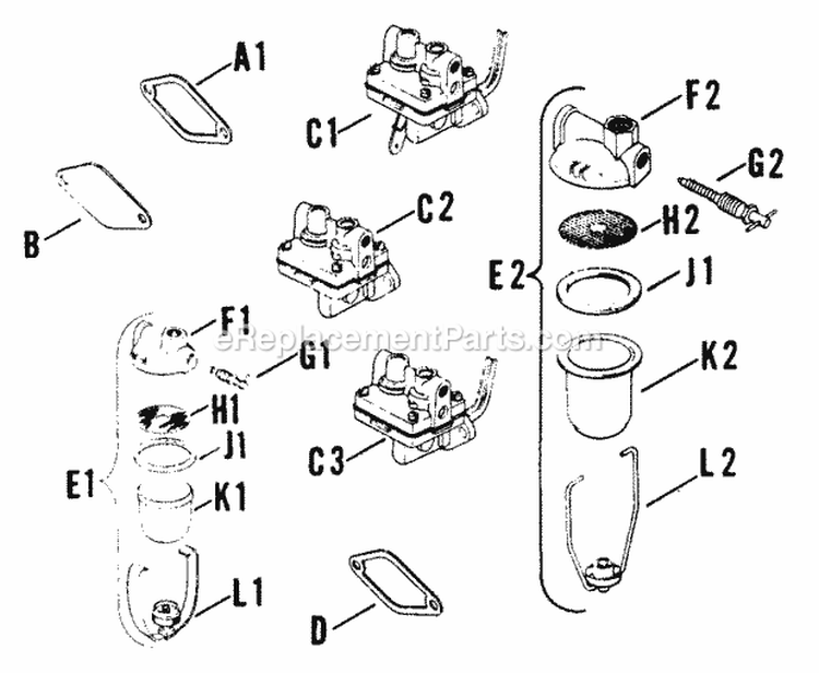 Page Q Diagram and Parts List for K161-281060  Kohler Engine