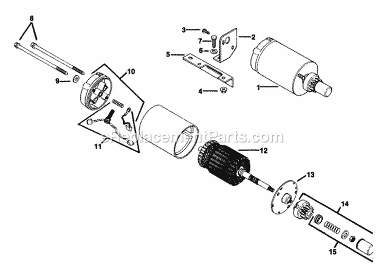 Page J Diagram and Parts List for K181-301000  Kohler Engine