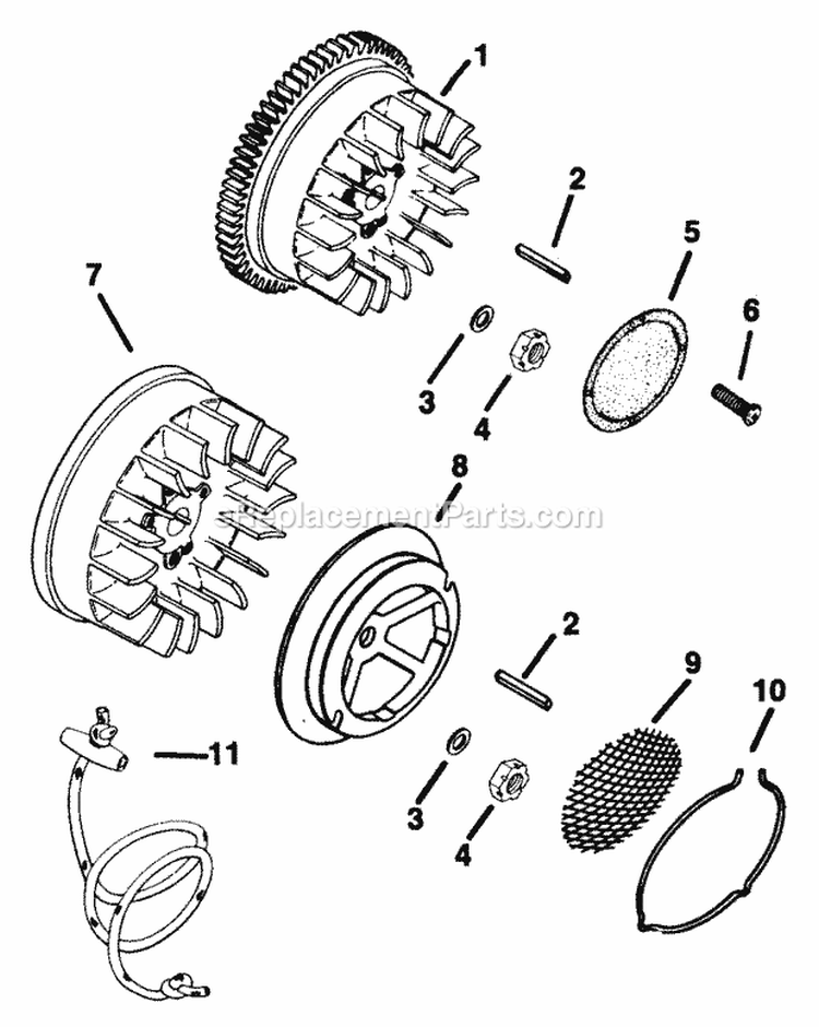 Page L Diagram and Parts List for K181-301000  Kohler Engine