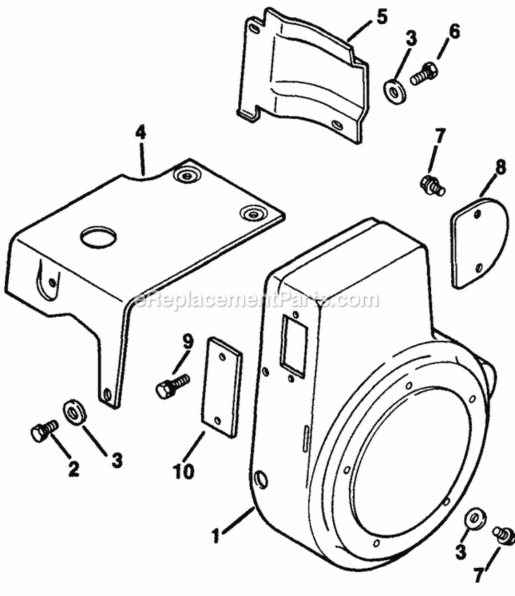 Page B Diagram and Parts List for K181-301000  Kohler Engine