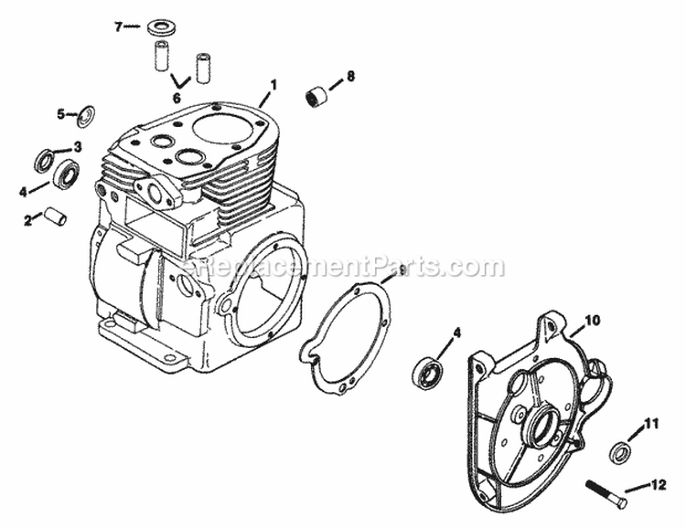 Page F Diagram and Parts List for K181-301000  Kohler Engine