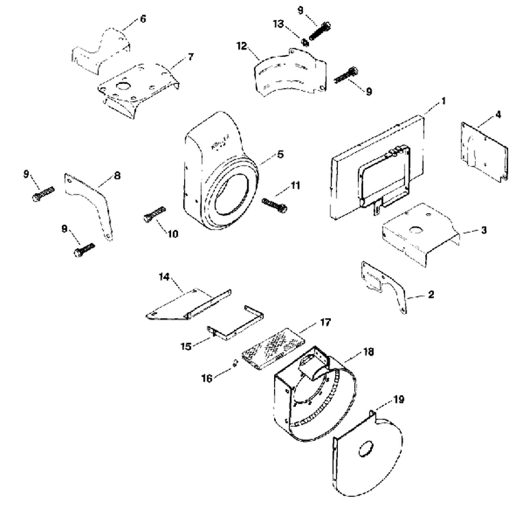 Page B Diagram and Parts List for K181-30436  Kohler Engine