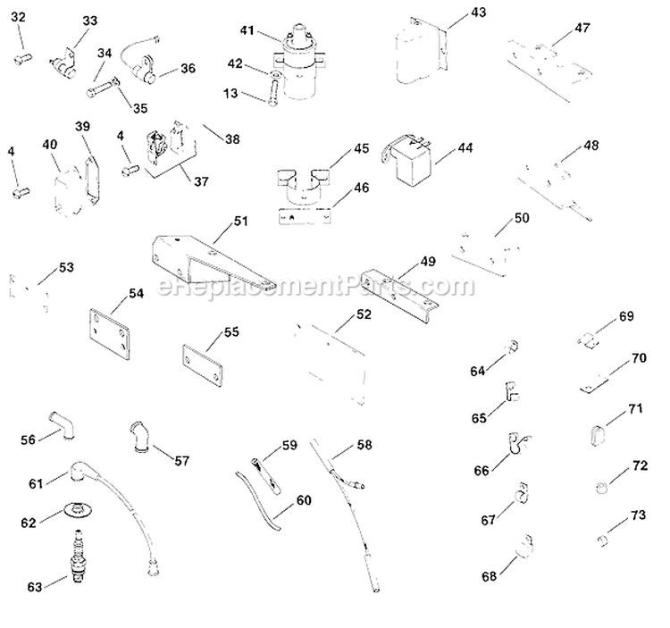 Page N Diagram and Parts List for K181-30795  Kohler Engine