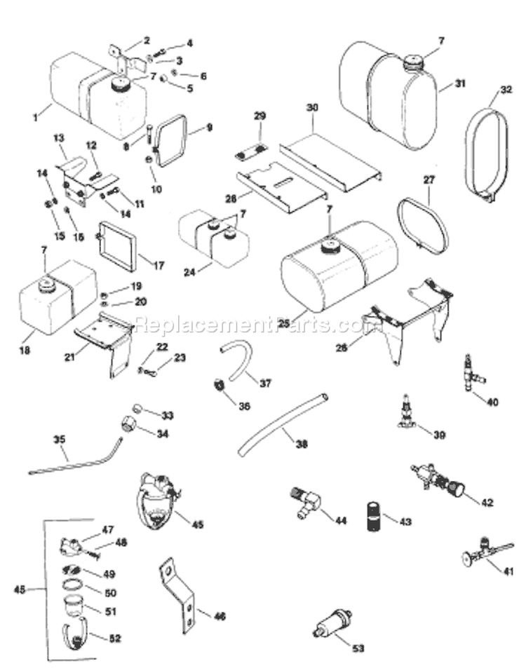 Page O Diagram and Parts List for K181-42345H  Kohler Generator