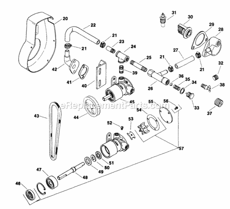 Page C Diagram and Parts List for K181-30521  Kohler Engine