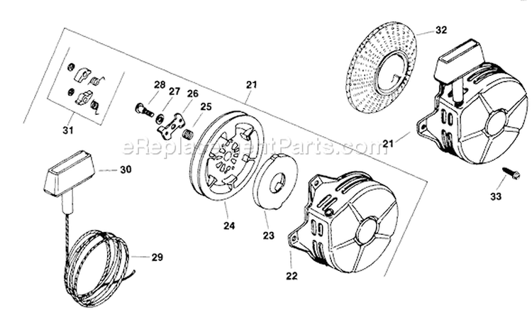 Page U Diagram and Parts List for K181-30282  Kohler Engine