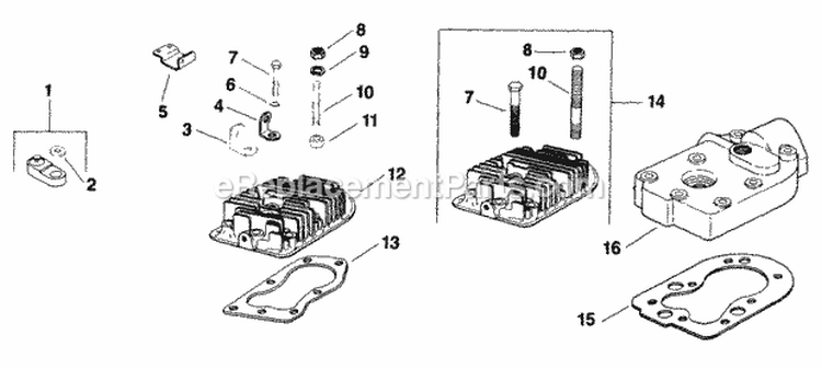 Page J Diagram and Parts List for K181-30484  Kohler Engine