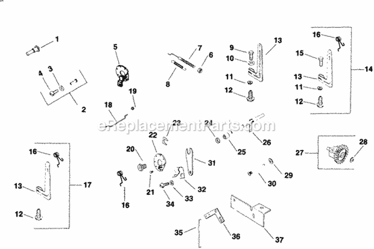 Page O Diagram and Parts List for K181-30484  Kohler Engine