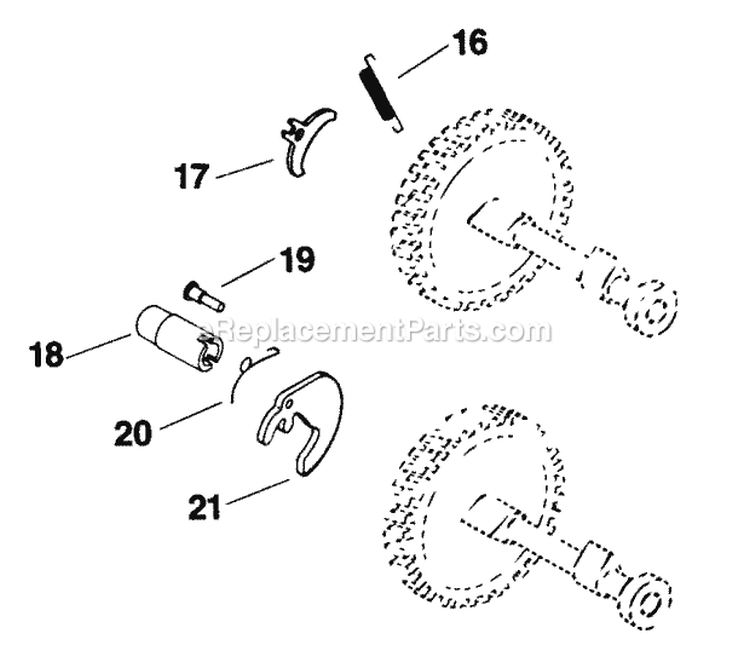 Page D Diagram and Parts List for K181-30456  Kohler Engine