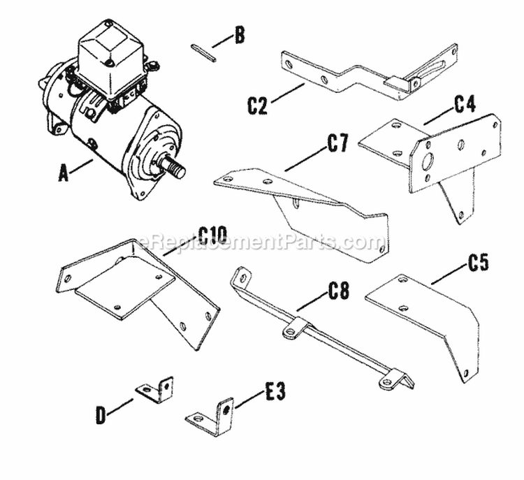 Page R Diagram and Parts List for K241-4602  Kohler Engine