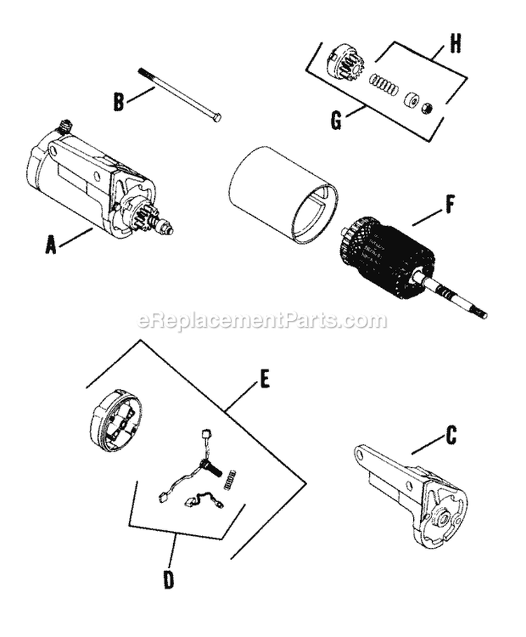 Page T Diagram and Parts List for K241-46712  Kohler Engine