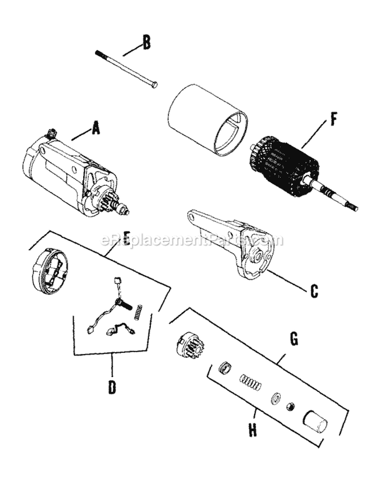 Page U Diagram and Parts List for K241-46712  Kohler Engine