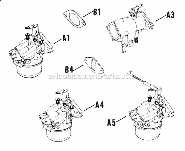 Page M Diagram and Parts List for K241-4602  Kohler Engine