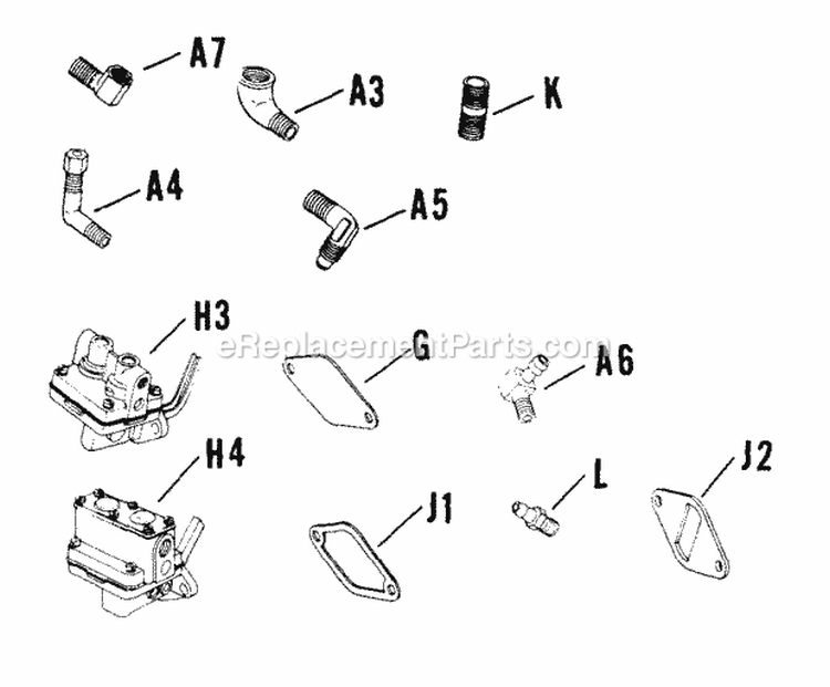 Page Y Diagram and Parts List for K241-4602  Kohler Engine