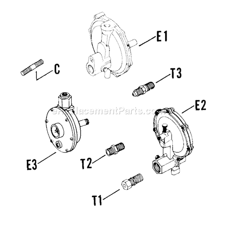 Page K Diagram and Parts List for K241-51115A  Kohler Generator
