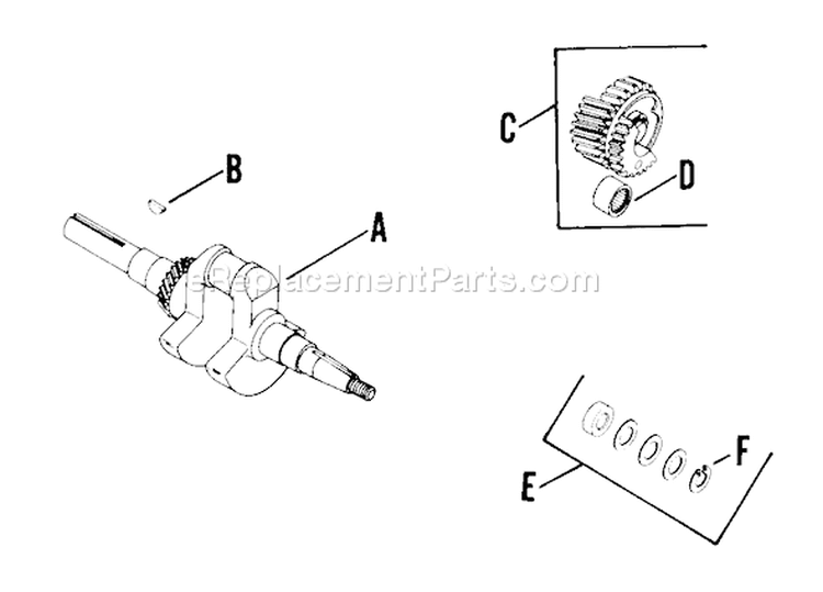 Page O Diagram and Parts List for K241-46322  Kohler Engine