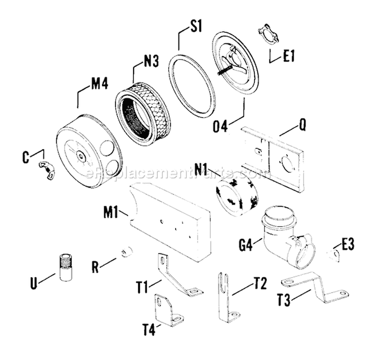 Page C Diagram and Parts List for K241-51121A  Kohler Generator