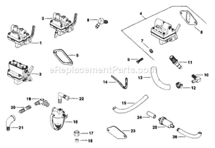 Page P Diagram and Parts List for K301-47128  Kohler Engine