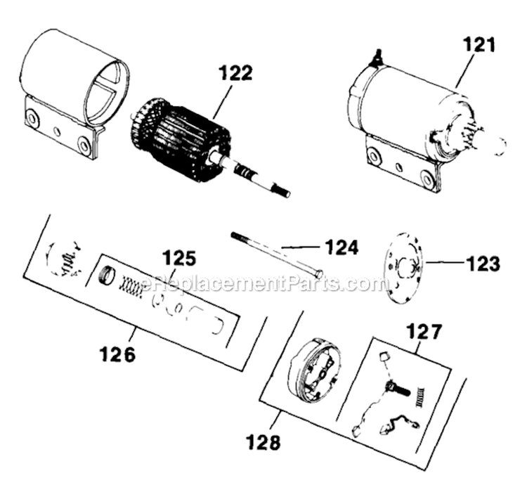 Page R Diagram and Parts List for K301-47541  Kohler Engine