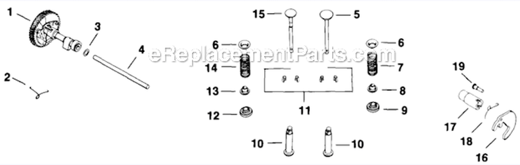 Camshaft And Valves Diagram and Parts List for K301-47541  Kohler Engine