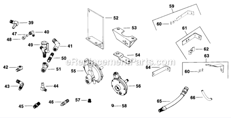 Carburetor (Cont) Diagram and Parts List for K301-47541  Kohler Engine